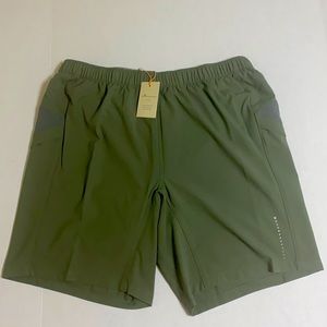 New Men’s Peter Millar Military Green Training Shorts Size Large